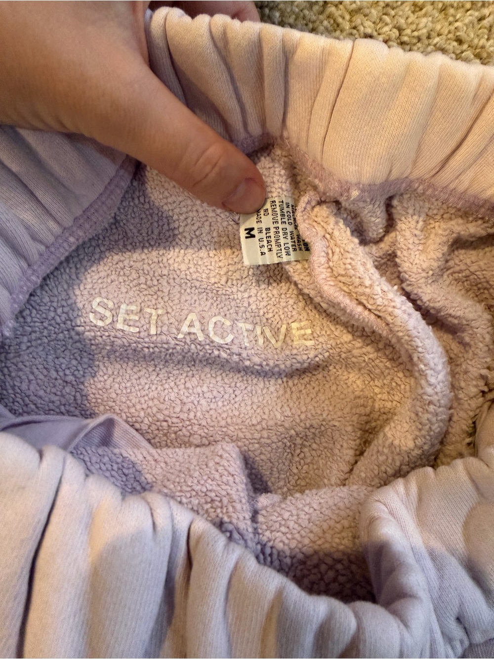 SET Active Lavender Sweatshirt & Jogger Set - Picture 3 of 7